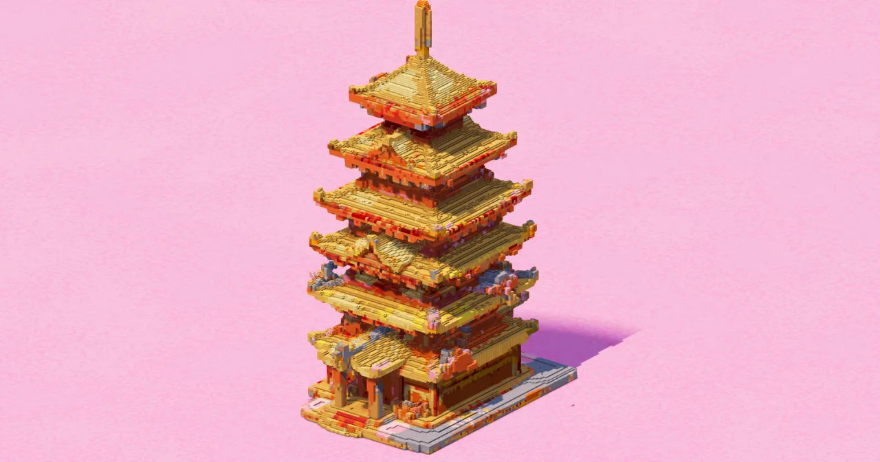 Pink Pagoda Sakura — Minecraft Build by EasternRealms