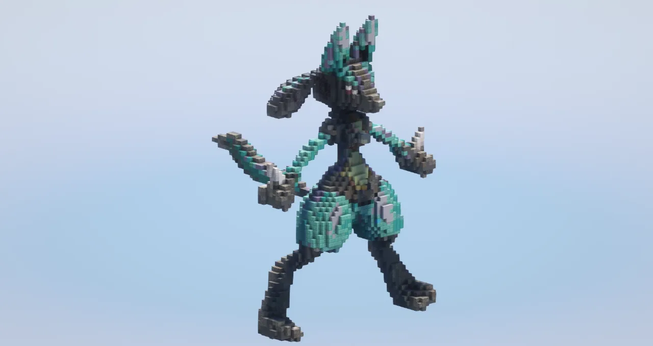 Lucario — Minecraft Build by LeonisBuilds