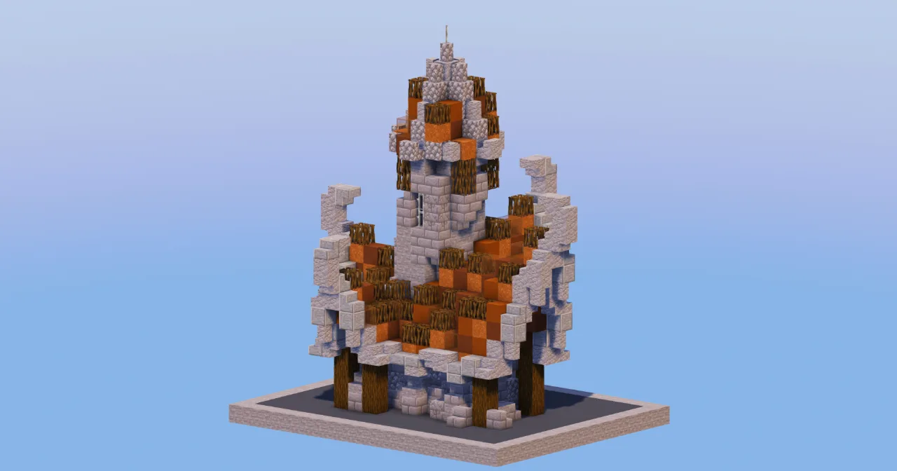 Brown Medieval Fantasy House 3 — Minecraft Build by LeonisBuilds
