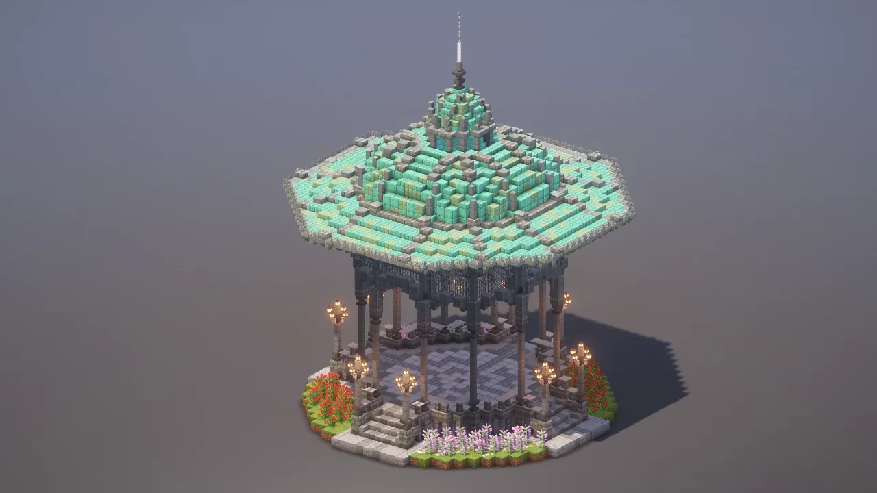 Gothic Bandstand — Minecraft Build by MellowHat