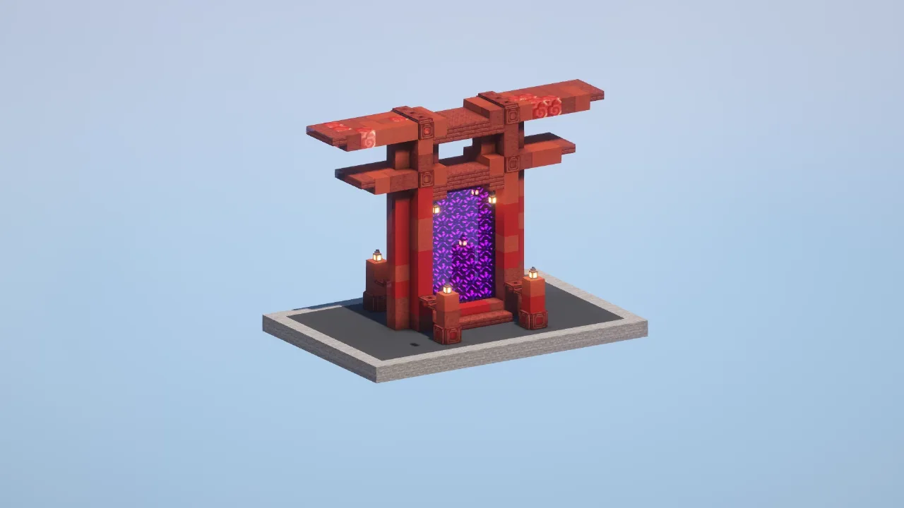Japanese Portal — Minecraft Build by LeonisBuilds