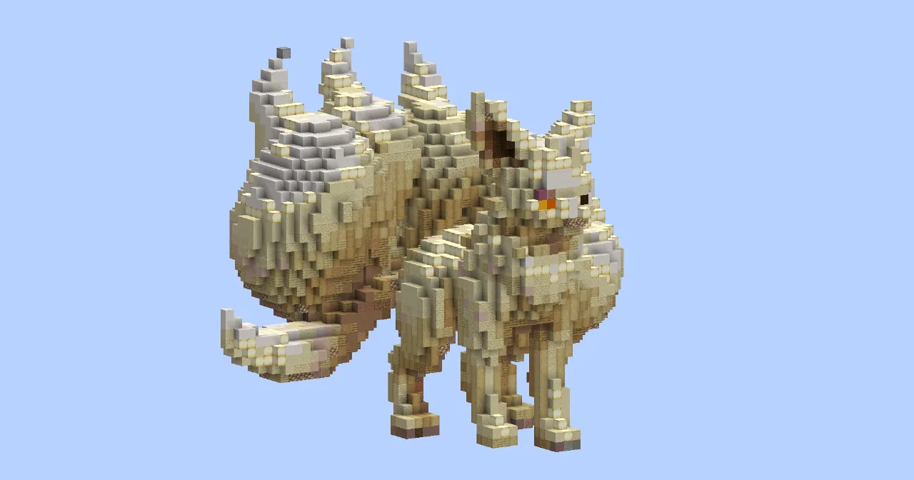 Ninetales small‎ — Minecraft Build by LeonisBuilds