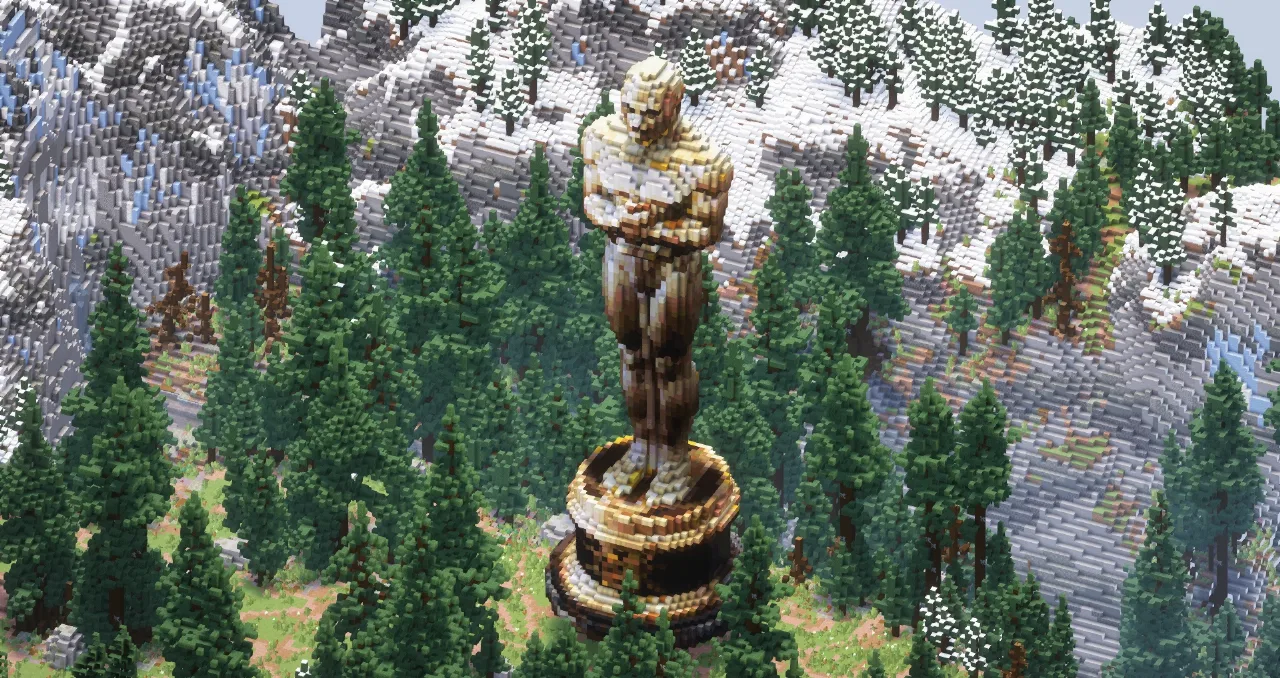 Oscar Statue | FREE — Minecraft Build by LeonisBuilds