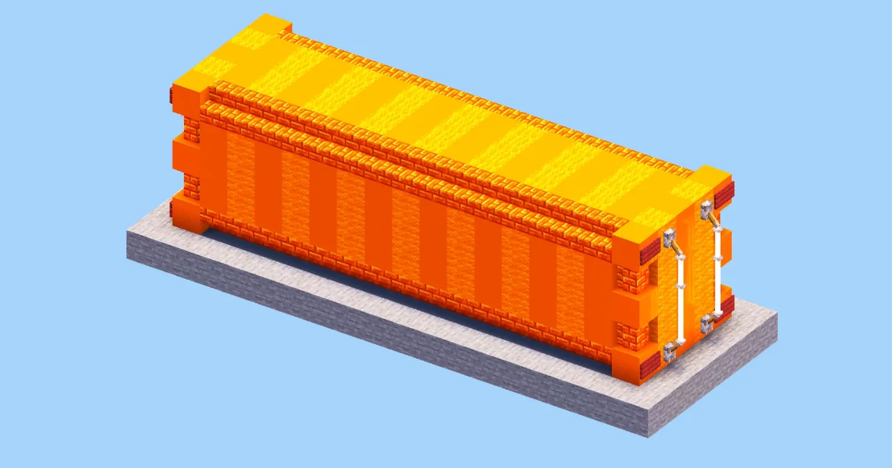 Orange Container — Minecraft Build by LeonisBuilds