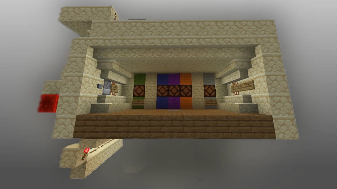 PlayFlex Advanced Compact Slot Machine is a redstone-based slot machine with a visual and acoustic feedback system for Minecraft 1.16 – 26.x. — Minecraft Build by PlayFlex