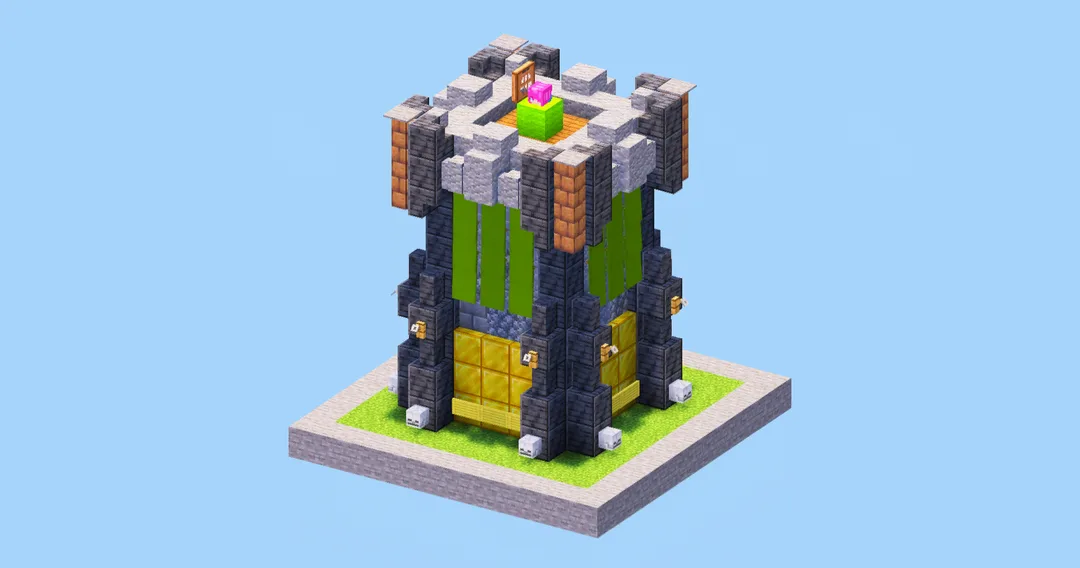 Clash of Clans Archer Tower Level 12 — Minecraft Build by LeonisBuilds