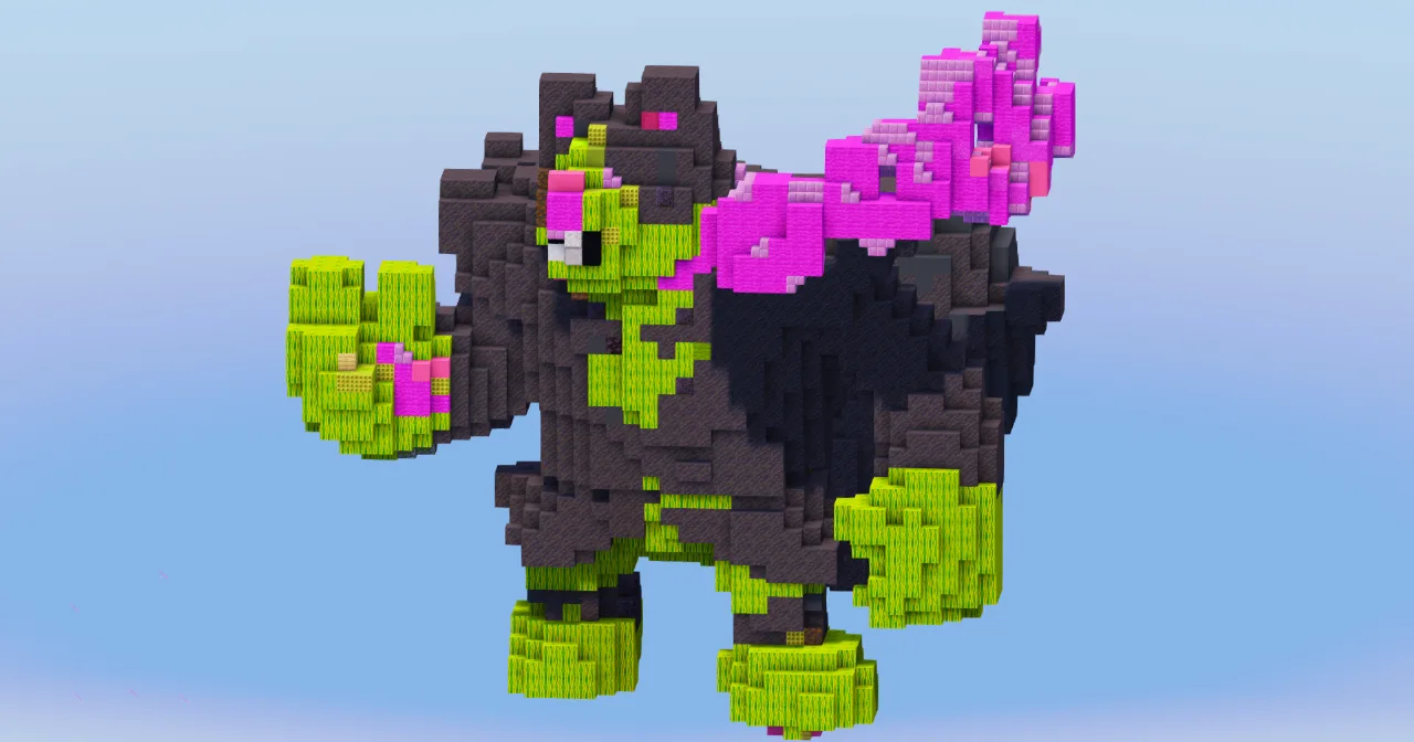 Okidogi from Pokemon — Minecraft Build by LeonisBuilds