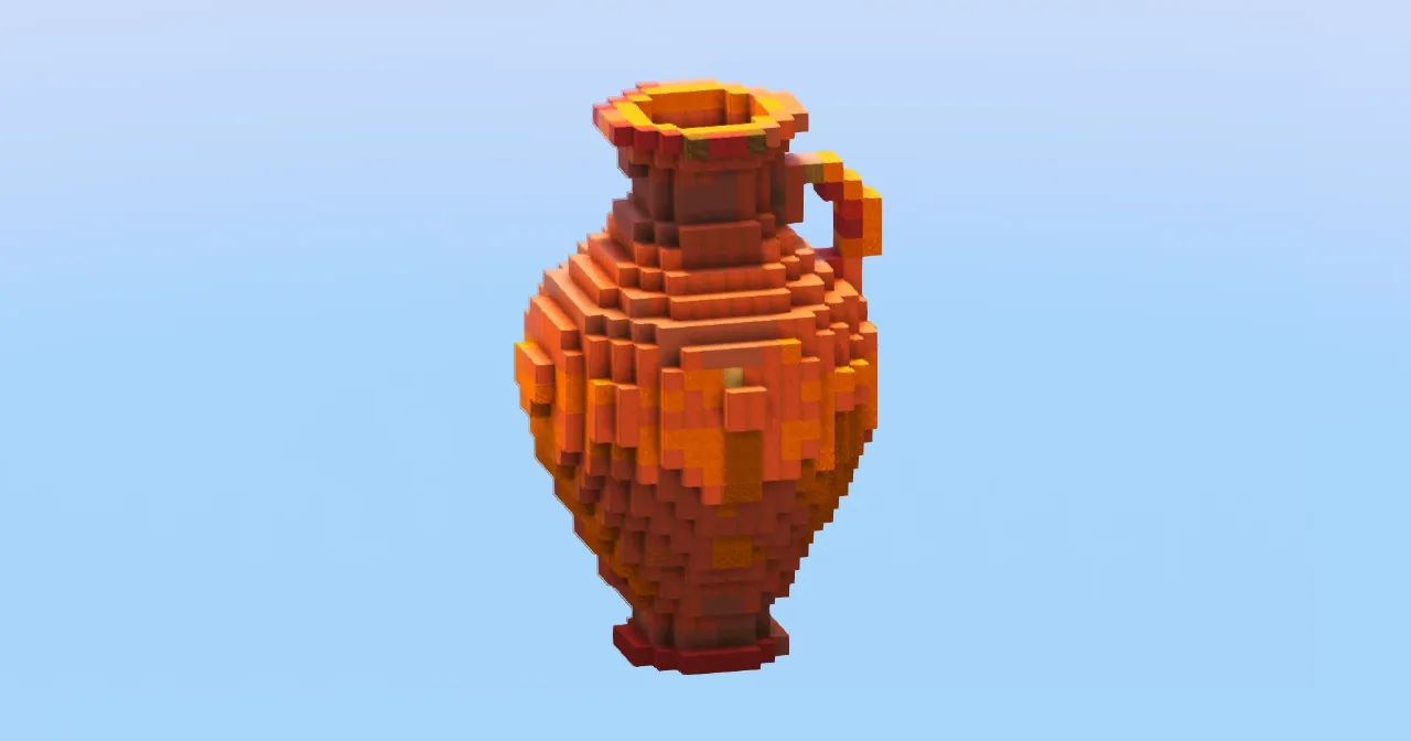 Terracotta Vase Small — Minecraft Build by LeonisBuilds