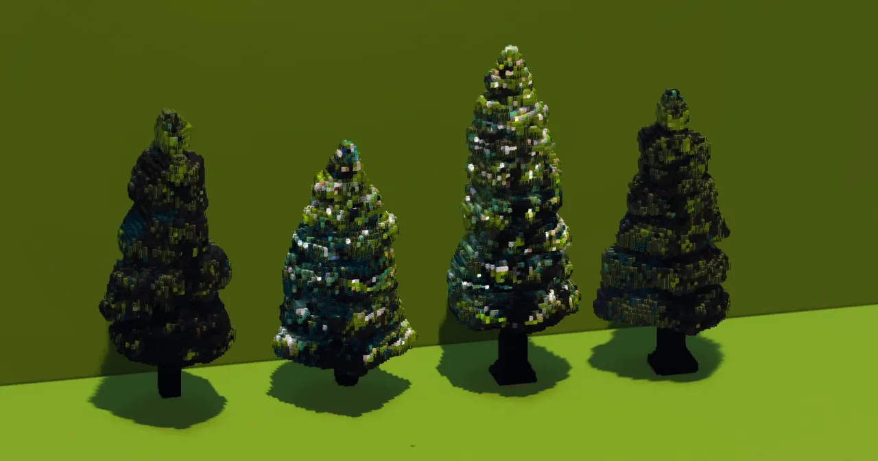 Christmas Trees Pack — Minecraft Build by VerdantBuilds