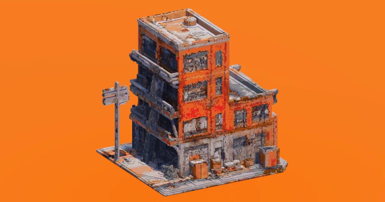 Brick Warehouse Graffiti — Minecraft Build by StarWarsCreations