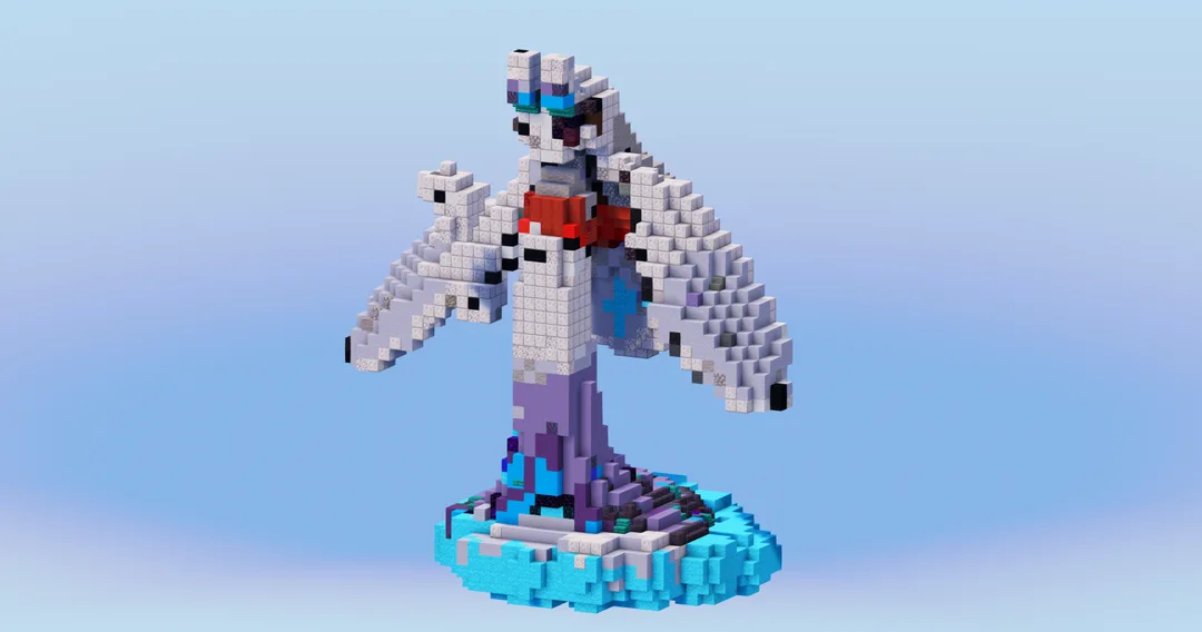 Mega Froslass from Pokemon — Minecraft Build by LeonisBuilds