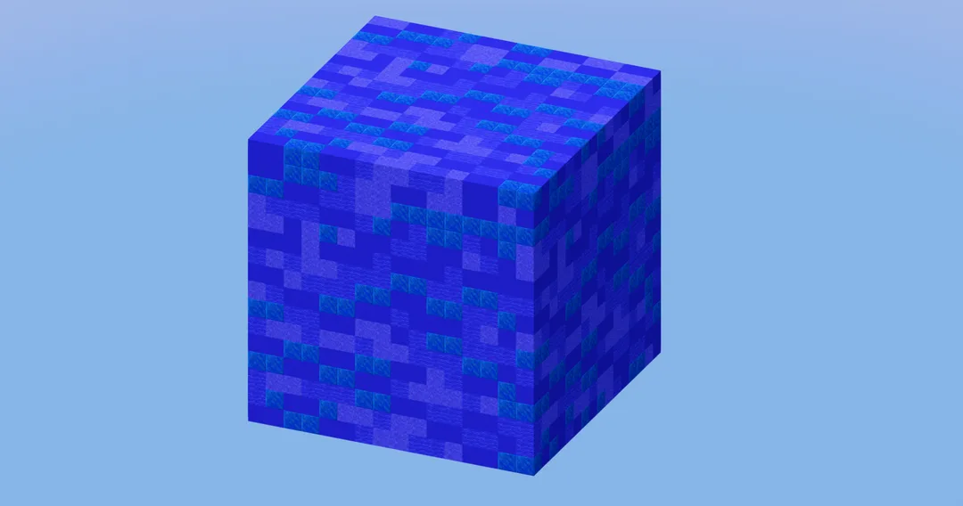 Blue Wool 16x16x16 Blocks — Minecraft Build by LeonisBuilds