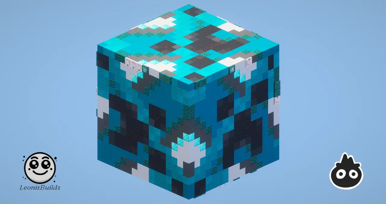 Cyan Glazed Terracotta (Collab) — Minecraft Build by LeonisBuilds