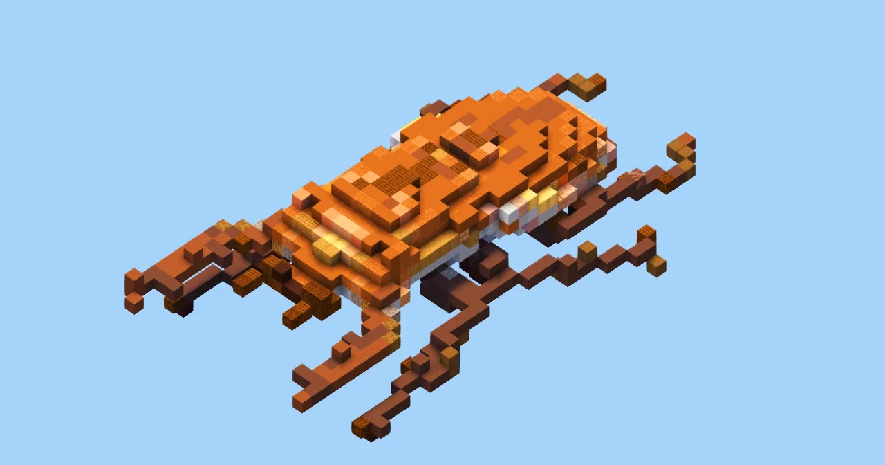 Stag Beetle Small — Minecraft Build by LeonisBuilds
