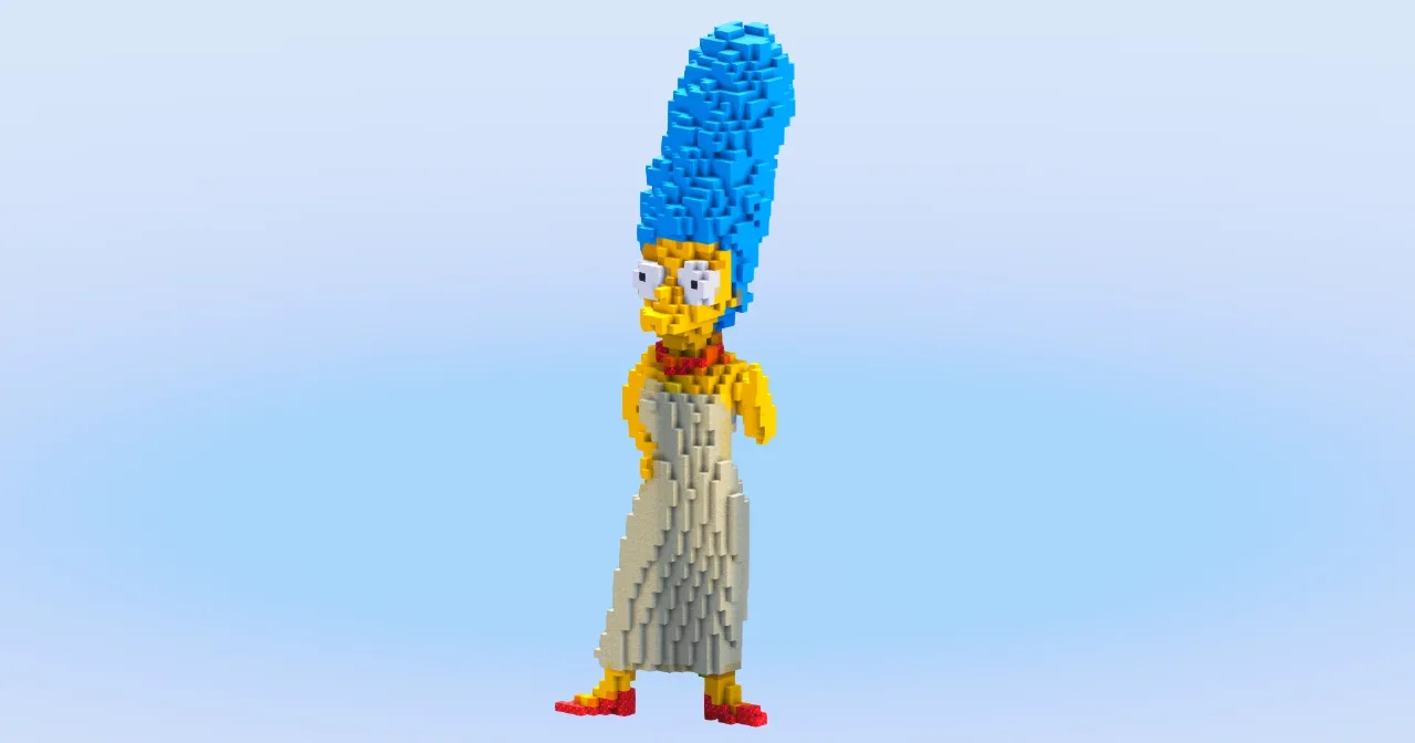Marge Simpson — Minecraft Build by LeonisBuilds
