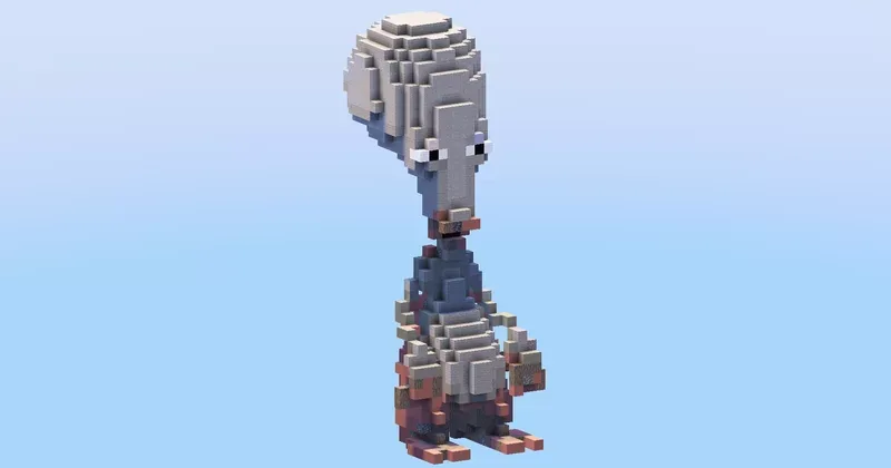 Roger Smith from American Dad — Minecraft Build by LeonisBuilds