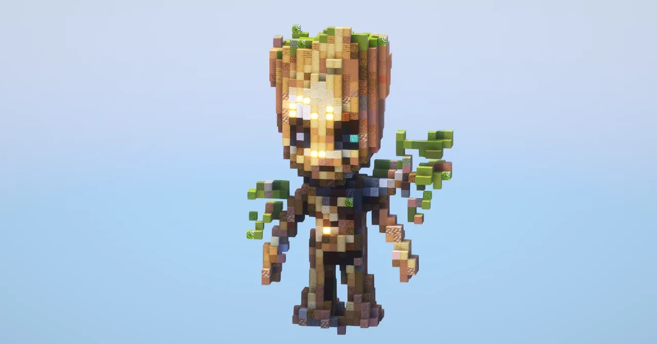 Groot‎ — Minecraft Build by LeonisBuilds