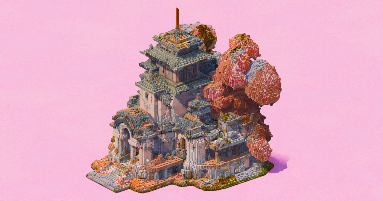 Sakura Pagoda Palace — Minecraft Build by EasternRealms