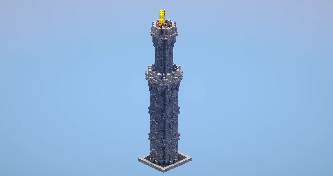 Big Stone Tower - Minecraft Build by LeonisBuilds - MinecraftSchem