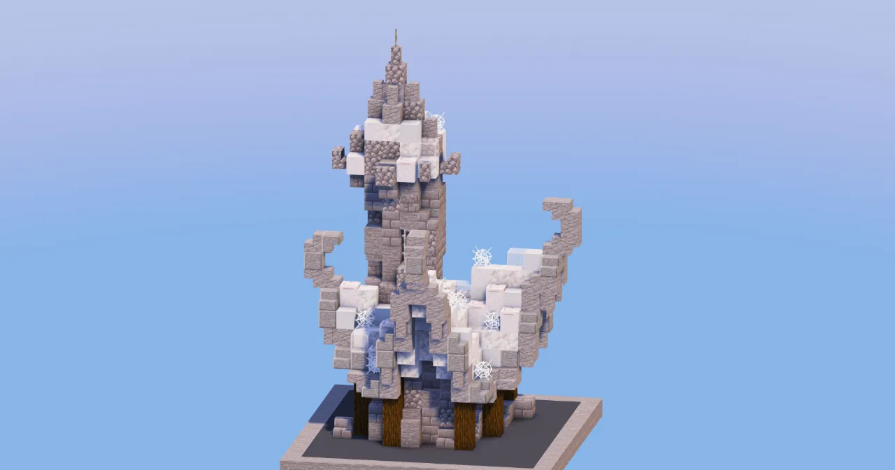 Sky Medieval Fantasy House 2 — Minecraft Build by LeonisBuilds