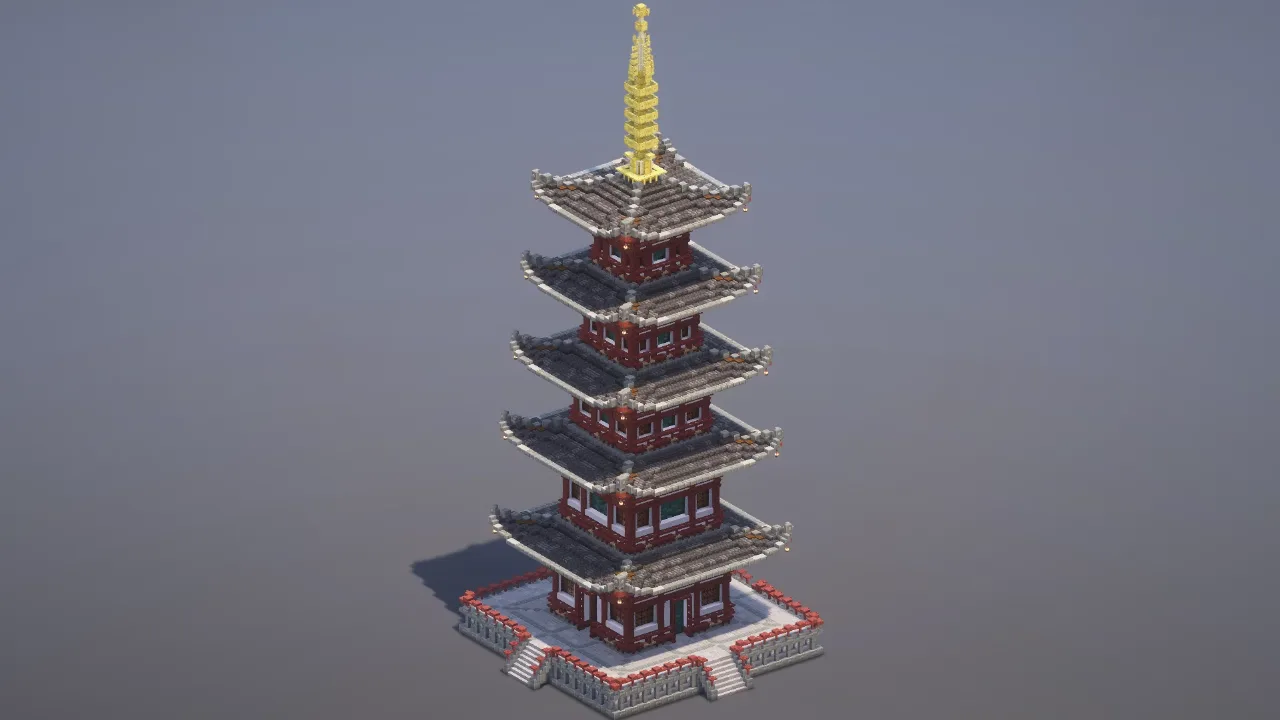 Japanese Pagoda — Minecraft Build by MellowHat