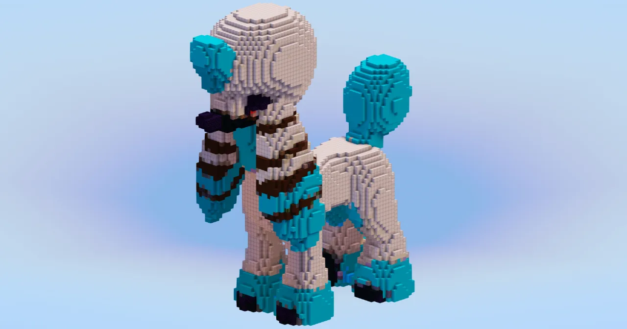Furfrou La Reine — Minecraft Build by LeonisBuilds