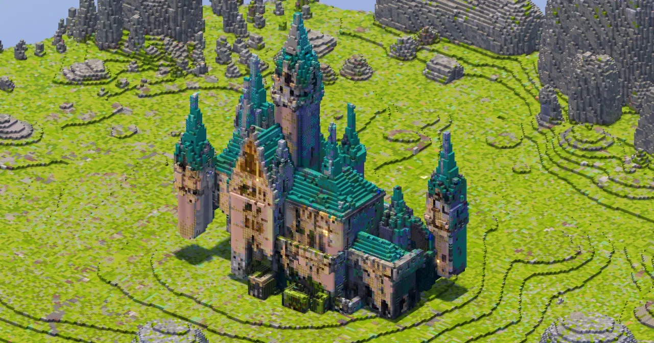 Mountain Castle — Minecraft Build by StrongholdStudios