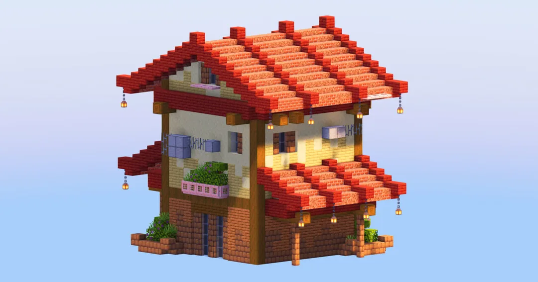 Red Japanese House 1 — Minecraft Build by LeonisBuilds