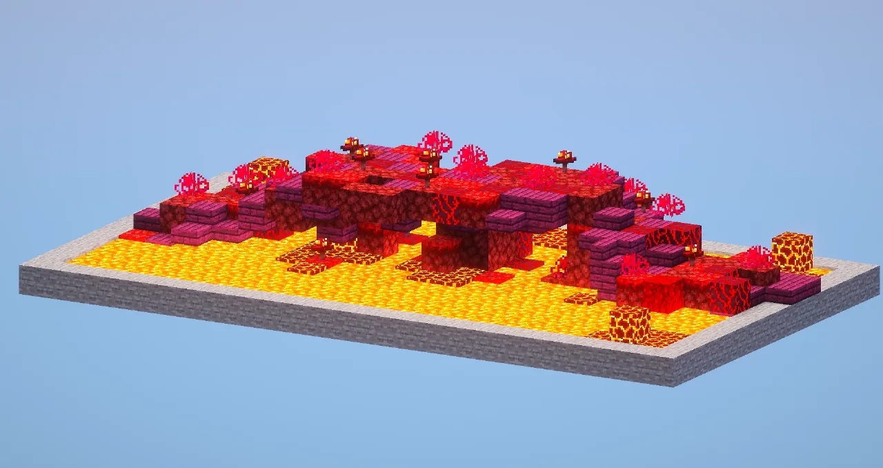Nether Bridge — Minecraft Build by LeonisBuilds