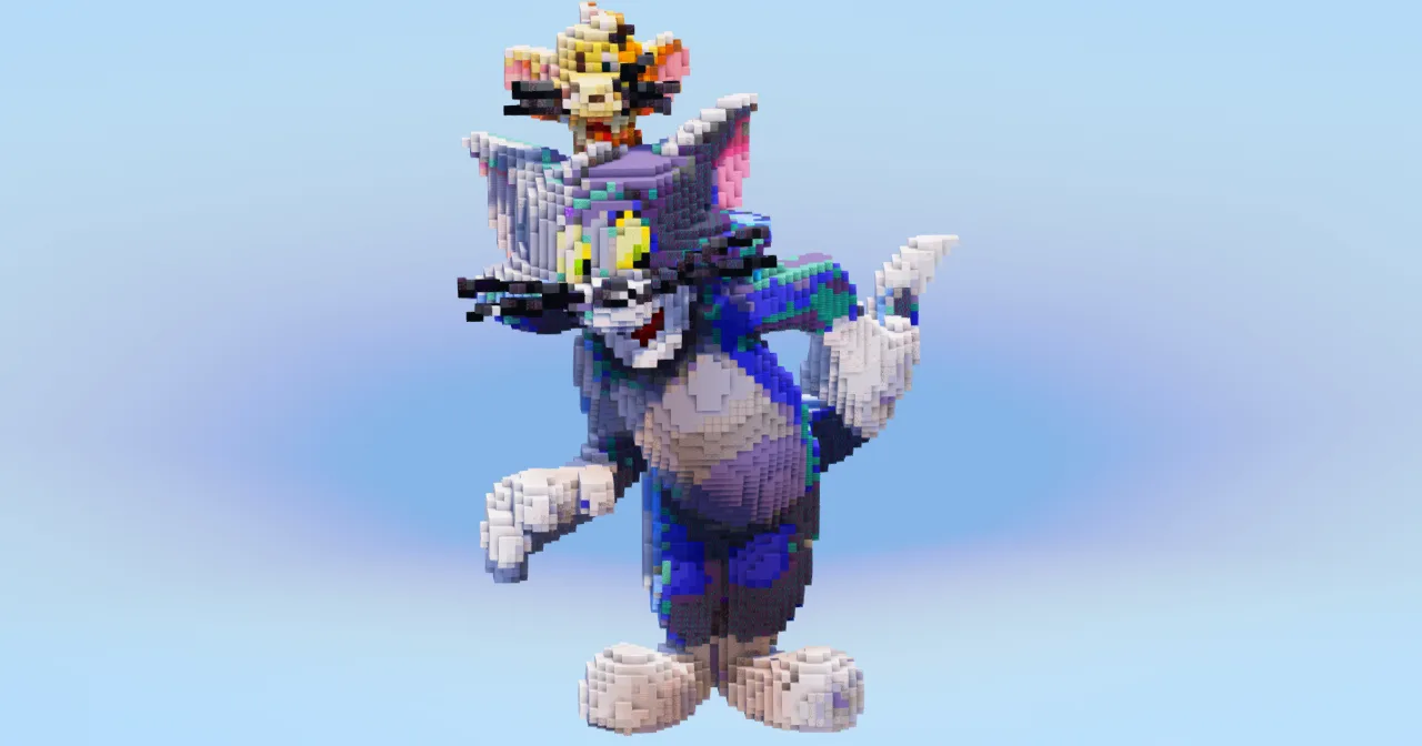 Tom and Jerry — Minecraft Build by LeonisBuilds
