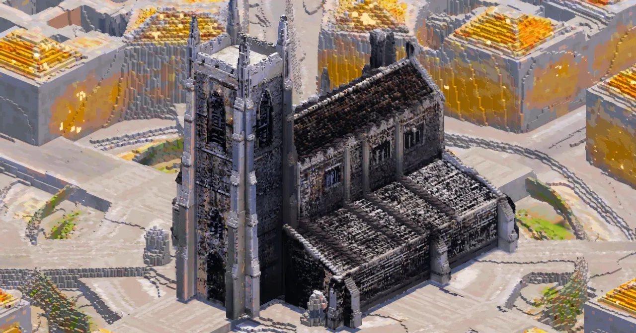 Stone Gothic Church — Minecraft Build by GothicCathedrals