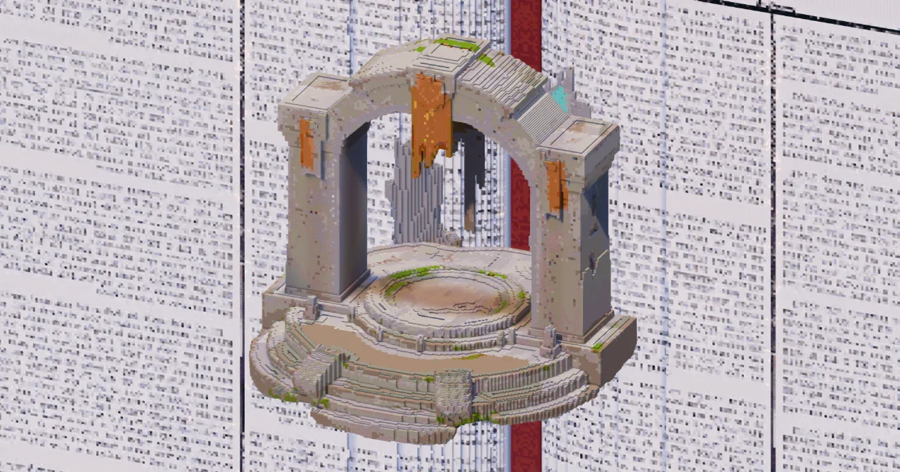 Green Portal Stone Arch — Minecraft Build by TheBibleOfBuilding
