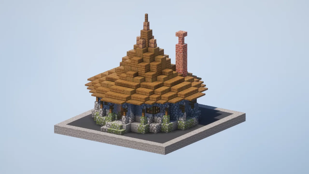 Mossy House — Minecraft Build by LeonisBuilds