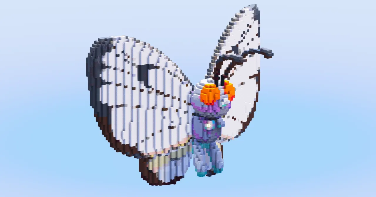 Butterfree — Minecraft Build by LeonisBuilds