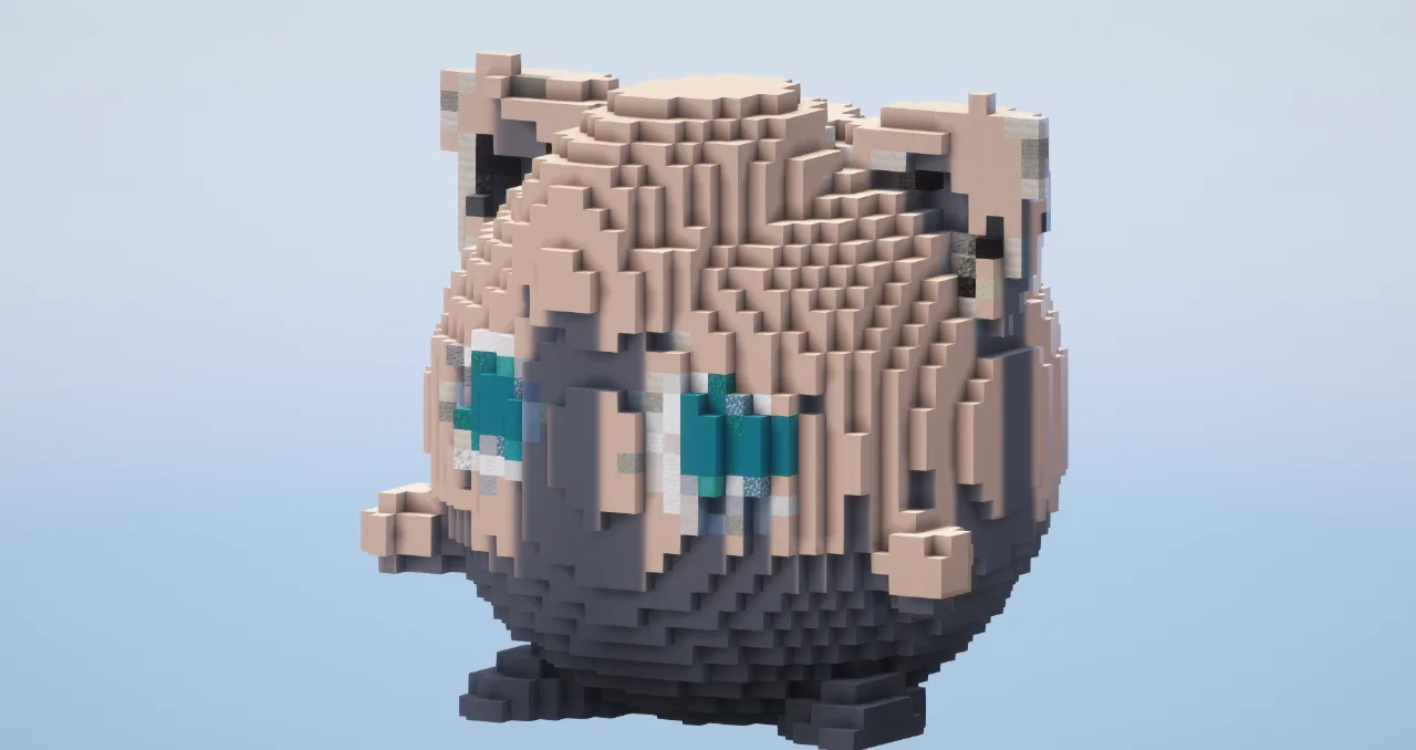 Jigglypuff from Pokemon — Minecraft Build by LeonisBuilds