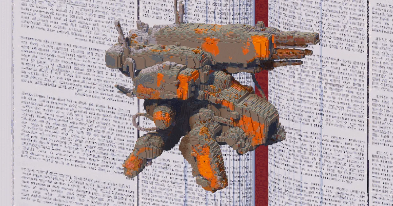 Mech Walker Artillery — Minecraft Build by TheBibleOfBuilding