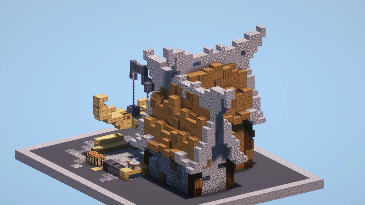 Medieval Carpenter House — Minecraft Build by LeonisBuilds
