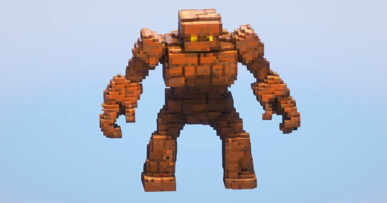 Clay Golem‎ — Minecraft Build by LeonisBuilds