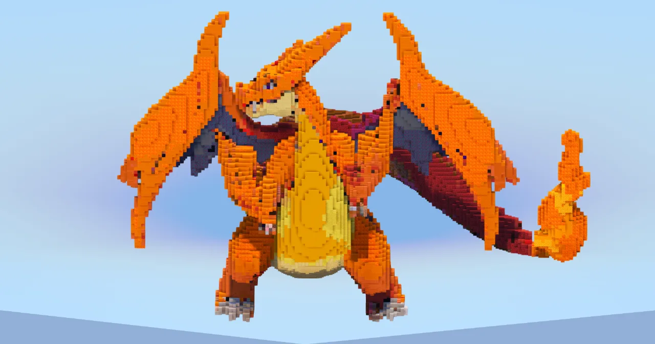 Mega Charizard Y — Minecraft Build by LeonisBuilds