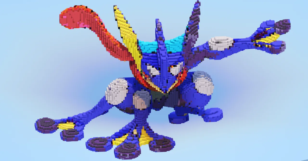 Greninja — Minecraft Build by LeonisBuilds
