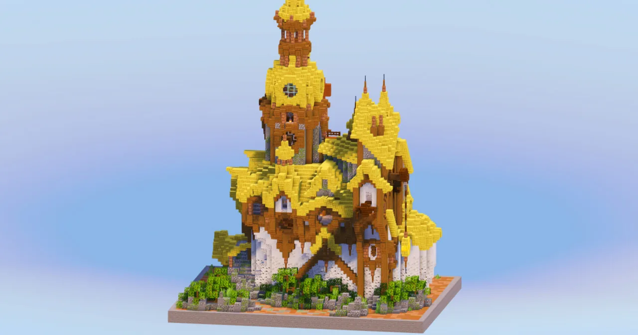 Fantasy mansion — Minecraft Build by LeonisBuilds