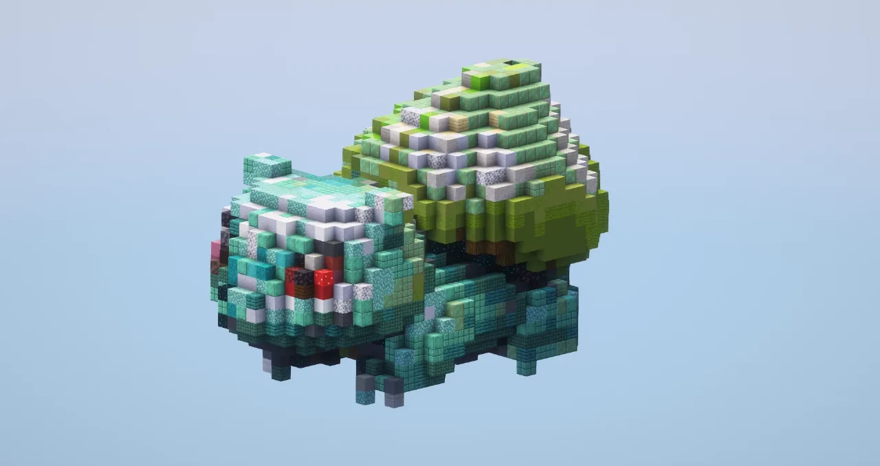 Bulbasaur from Pokemon — Minecraft Build by LeonisBuilds