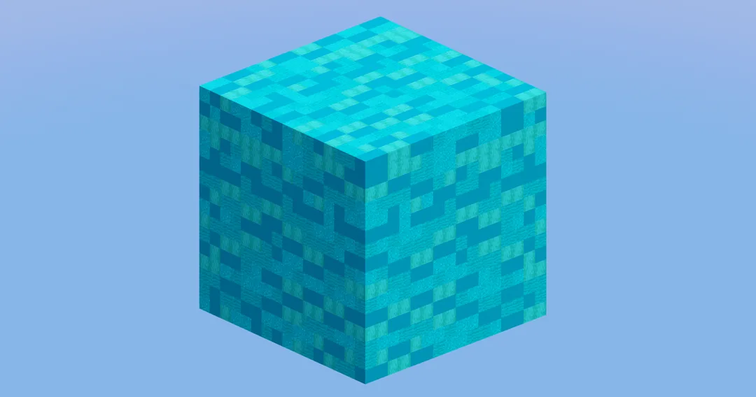 Cyan Wool 16x16x16 Blocks — Minecraft Build by LeonisBuilds