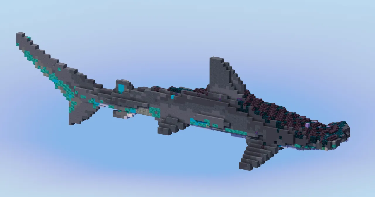 Hammerhead Shark Animal — Minecraft Build by LeonisBuilds