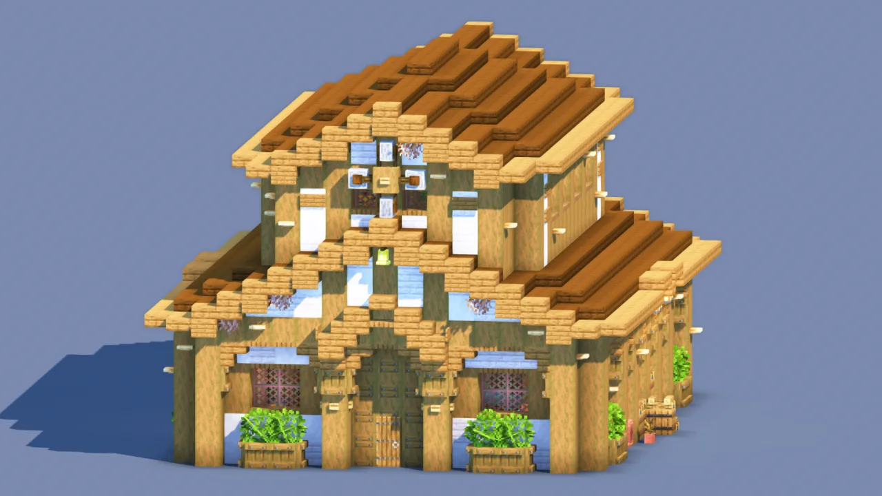 Cozy Rustic Storage House | Fully Furnished Flora Chest Room — Minecraft Build by RaekonBuilds