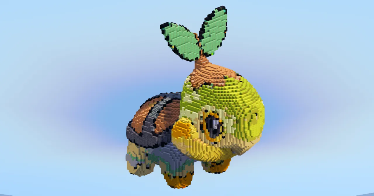 Turtwig — Minecraft Build by LeonisBuilds