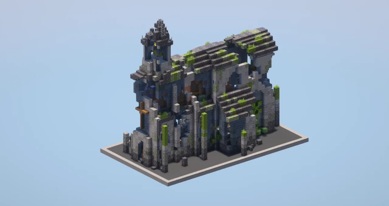 Ruined Church — Minecraft Build by LeonisBuilds
