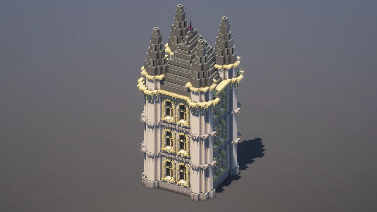 Gothic Castle Tower 2 — Minecraft Build by MellowHat