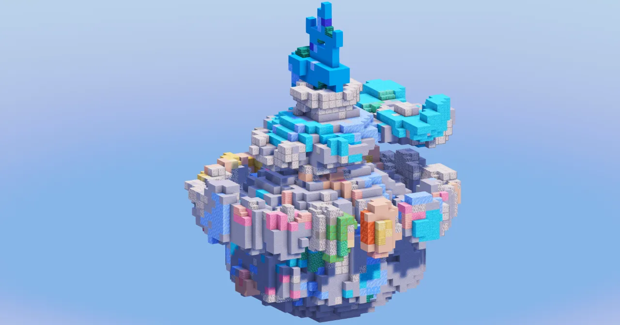 Terastal Terapagos from Pokemon — Minecraft Build by LeonisBuilds