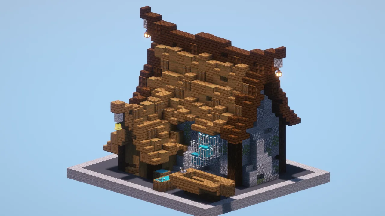Medieval Fisherman House — Minecraft Build by LeonisBuilds